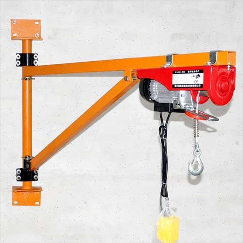 通墙壁吊机立柱支架220V提升机小型升降建筑装修钢丝绳电动吊车2