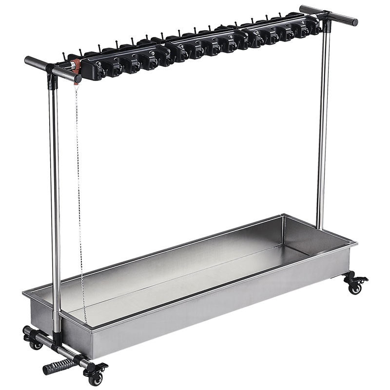 落地不锈钢拖把架大容量可移动户外墩布洁具架阳台商用拖把沥水池