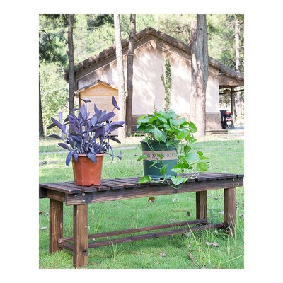 极速Solid wood park chair antiseptic wooden bench courtyard