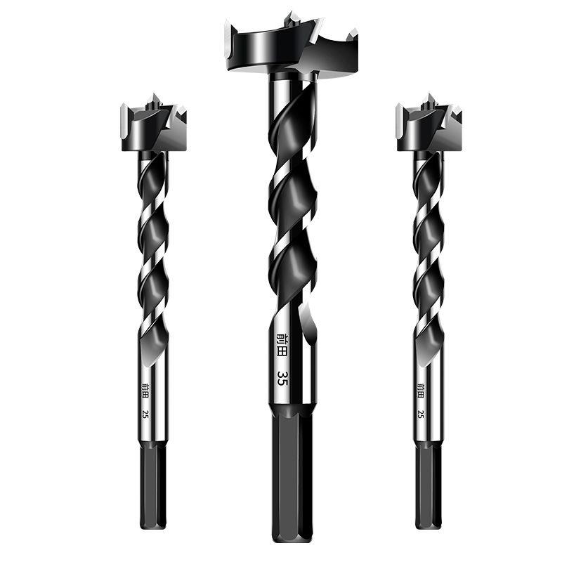 木工开孔器加长型钻头铰链合页打孔门锁抽屉孔超长18mm扩孔钻35mm
