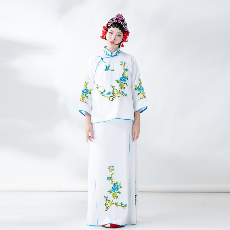 戏服装女花旦京剧古装越剧新款演出头饰戏曲水袖小旦戏剧衣服戏服