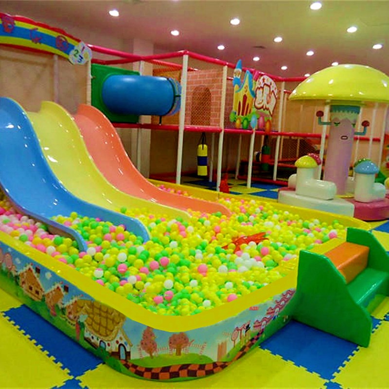 淘气堡儿童乐园配件玻璃胶滑梯 双人滑梯 单人滑梯 三排滑梯