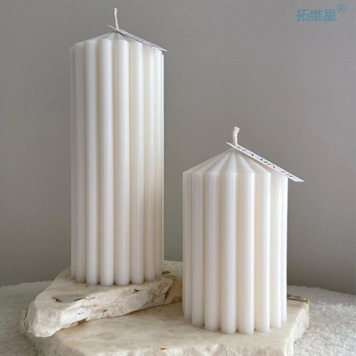 Candle Mold Large Cylinder Pillar Mold DIY Geometric