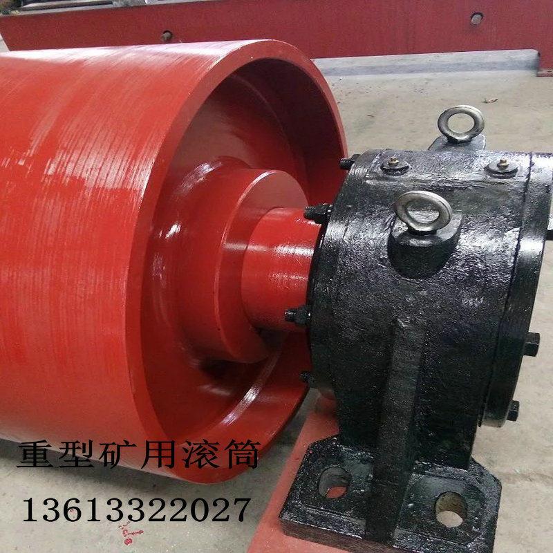 新品输送机主动包胶滚筒输送带配件滚筒笼式尾P轮改向传动电动头