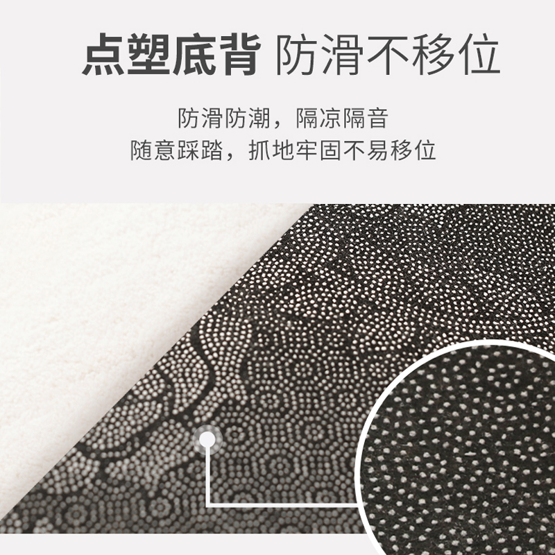 地毯卧室少女ins风床边毯儿童房间地垫毛绒短毛床前床边地毯整铺