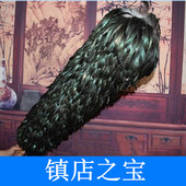 鸡毛掸子除尘扫灰车用清洁伸缩毯家用毛扫汽车黑红色静电实木把禅