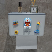 卡通卫生间纸巾盒壁挂式 防水擦手免打孔厕纸厕所抽纸盒卷纸置物架