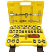 套筒汽修工具套装 梅花六角扳手组套大飞套筒组套棘轮扳手32件套