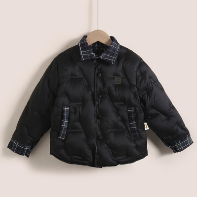 男童冬季双面穿羽绒服新款中大童冬装保暖外套XT822【八分潮童】