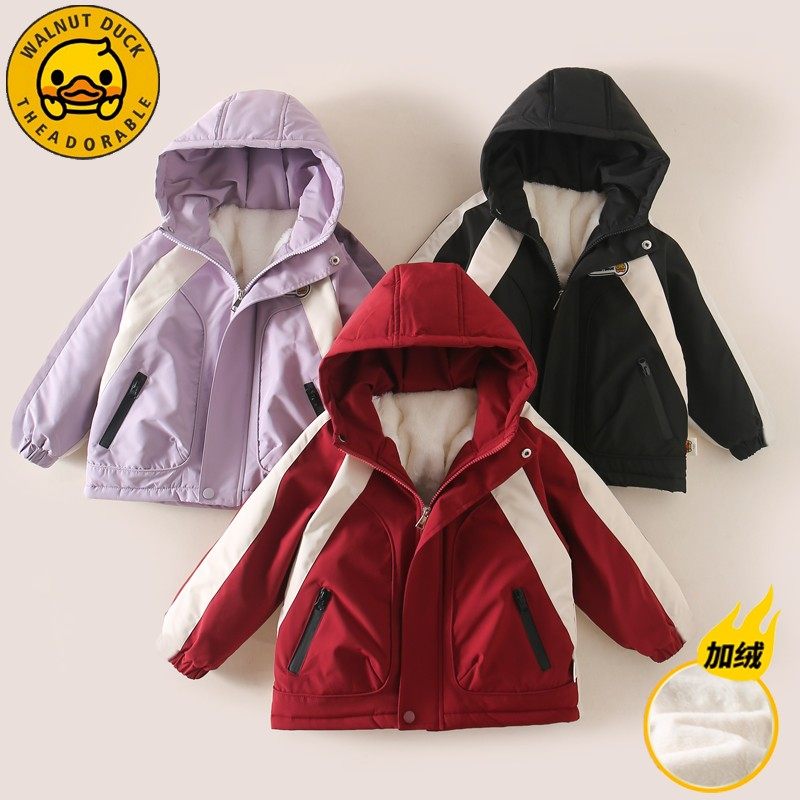【花花推荐】【顾奈】小黄鸭儿童加绒派克服新款保暖外套XT826,童装/婴儿装/亲子装,普通外套,淘宝优惠券,粉丝福利购,淘宝优惠卷