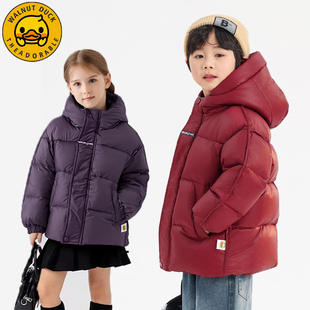 加厚连帽外套XT181 亲子款 XYY 加厚黑金羽绒服冬季 小黄鸭新款