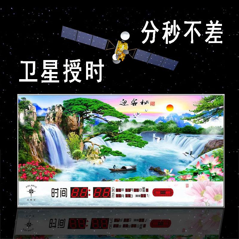 2024年新款大数码万年历电子钟静音卫星授时网络自动对时日历时钟
