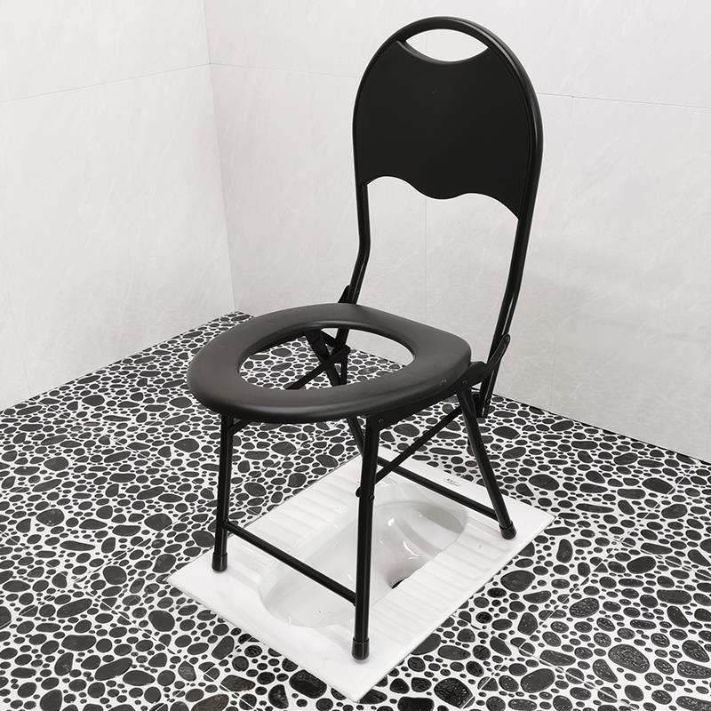 坐便椅孕妇折叠老人坐便器蹲厕椅马桶病人助便器大便椅厕所移动