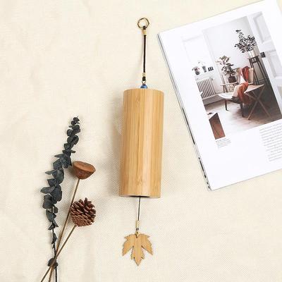 日式和弦竹风铃户外庭园露营阳台装饰铃铛挂件治愈冥想风铃礼物