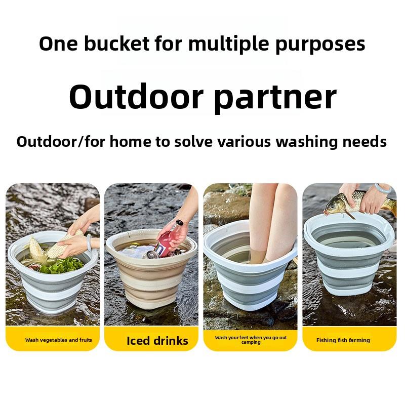 大富瑞折叠水桶家用大容量学生宿舍背包水桶车户外钓鱼旅行背包