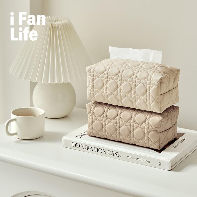 范店普林格圈圈皮纹立体抽取式卫生纸盒家用抽取式纸巾餐巾纸高级