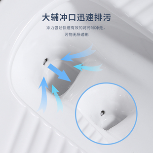 JOMOW家用超薄高度20/15蹲坑助冲口防臭便盆家用冲水箱整套蹲便器