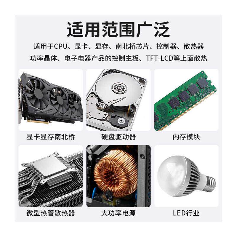 鹿仙子高导热硅胶片手机笔记本电脑CPU显卡显存散热贴片绝缘垫片