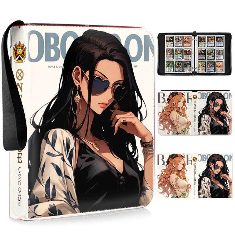 海贼王ONEPIECE卡片收藏册周边动漫卡牌收集册皮质女帝活页收纳册