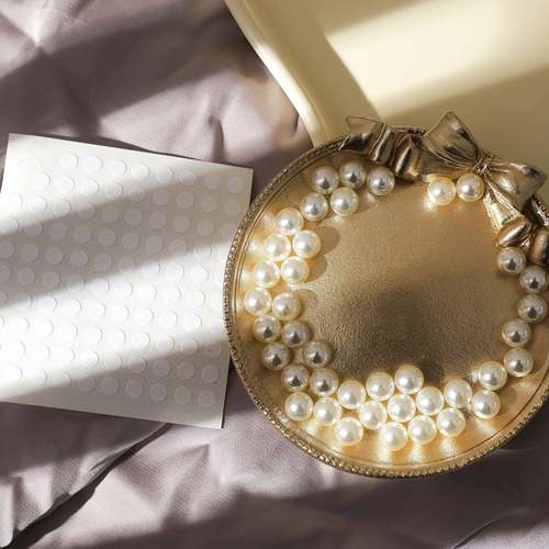 花艺胶贴珍珠链条鲜花花束装饰搭配创意珍珠花店珍珠用品