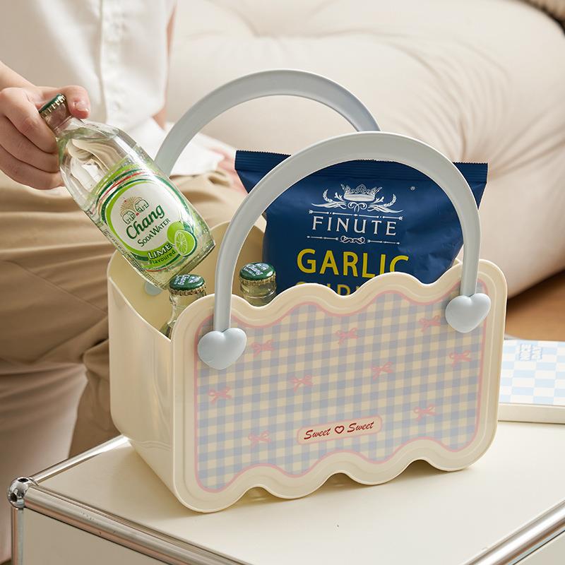 洗澡篮家用可爱少女心宿舍大容量洗漱用品收纳筐学生沐浴手提篮子