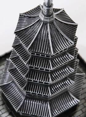 雷峰塔模型杭州旅游纪念品仿古锌合金工艺品礼品景区建筑模型