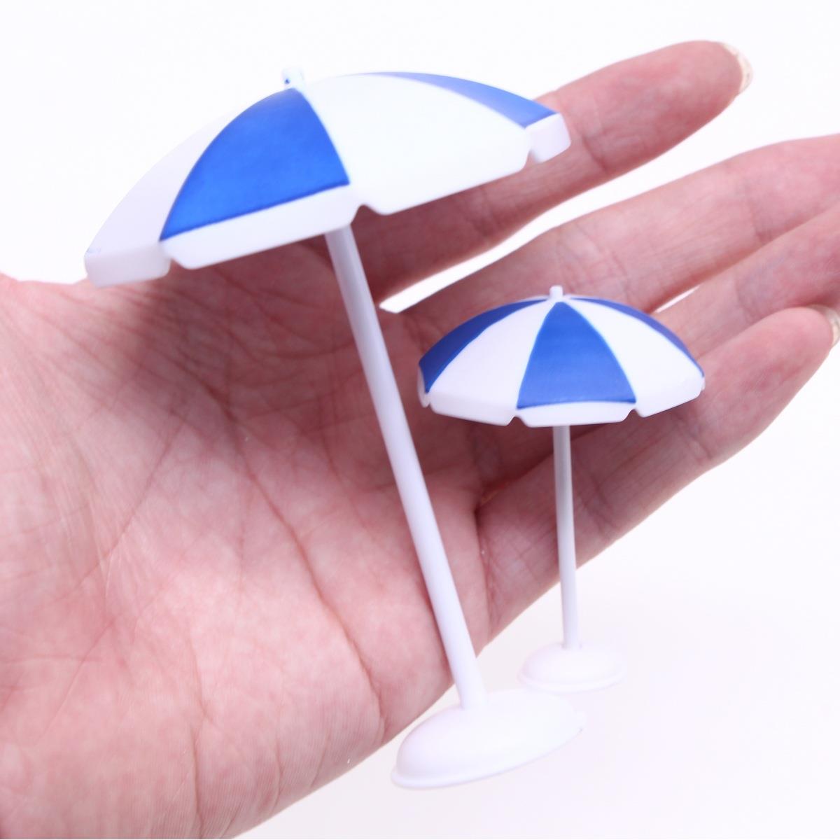 多肉微景观太阳伞家居摆件微缩迷你沙滩沙盘场景遮阳伞造景模型