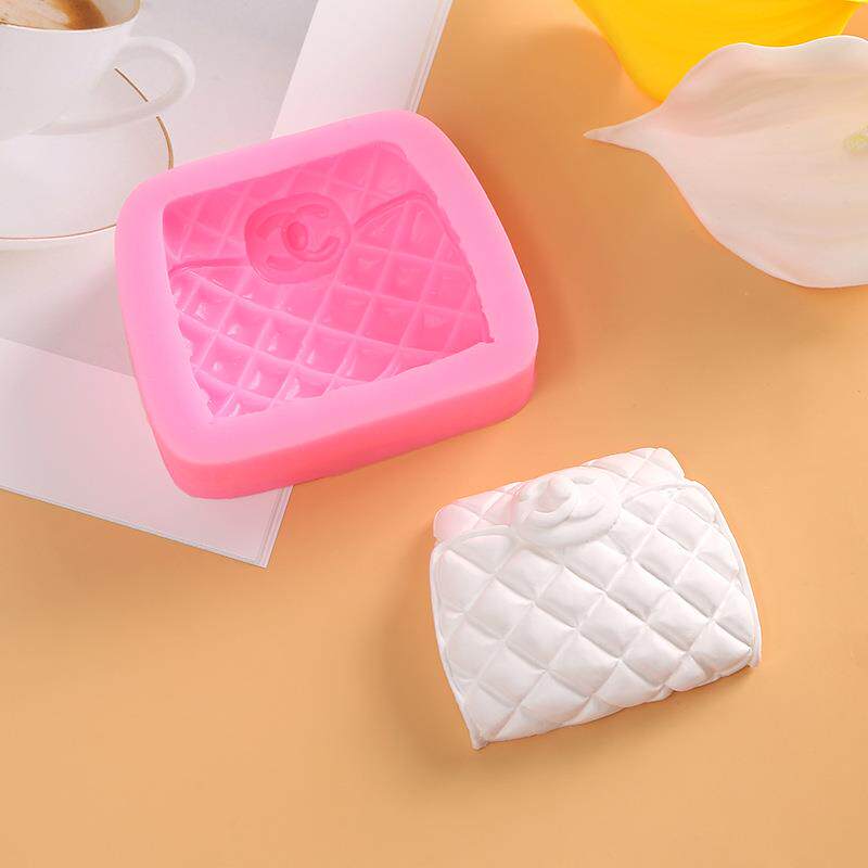 跨境热销包包裙子蜡烛硅胶模具翻糖巧克力烘焙香薰石膏模具