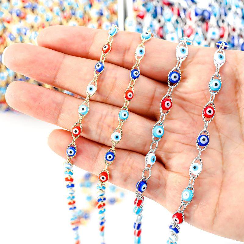 1米金属链条颈链 基础链条个性项链手链饰品配件 Y12