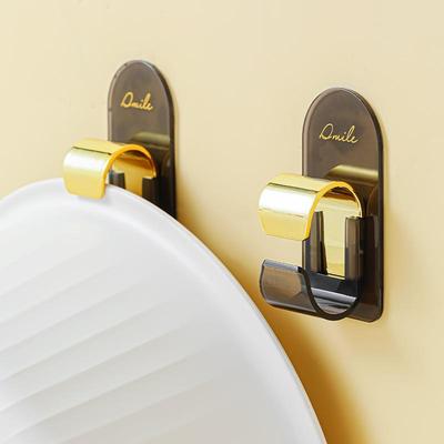 脸盆挂钩免打孔浴室盆子收纳架卫生间置物架浴盆厕所挂盆神器