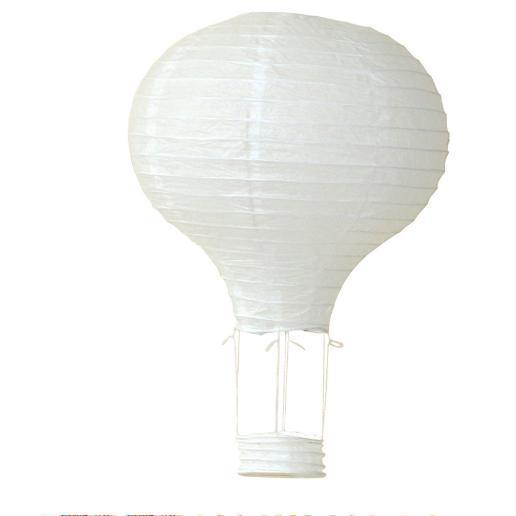 白色热气球儿童纸灯笼幼儿园学校手工绘画涂鸦亲子活动用品