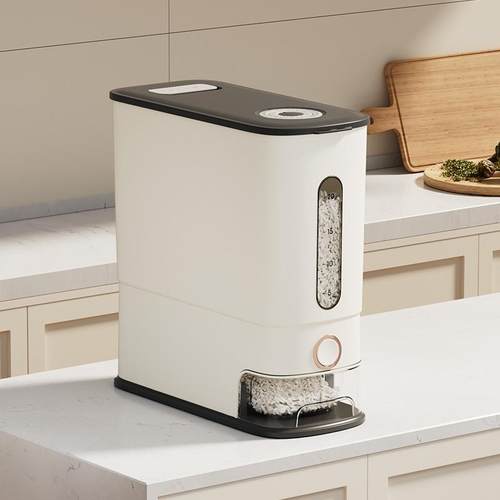 米桶家用按压米缸防虫防潮密封大米收纳盒储粮桶食品级装米箱面桶