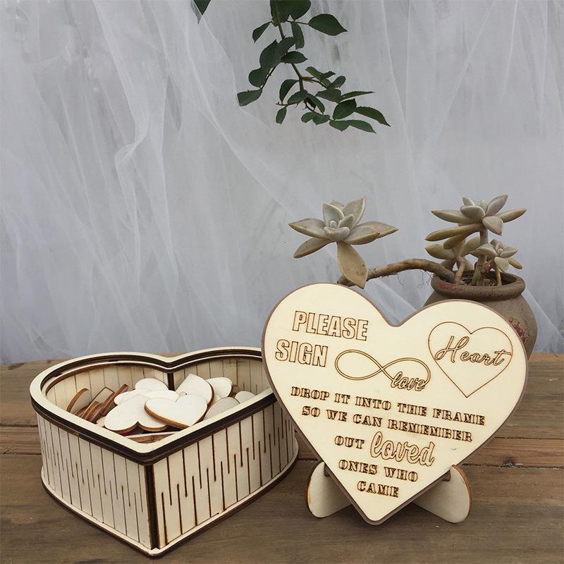 心形镂空收纳盒个性新娘送礼会礼物礼品包装盒木质厂家直售