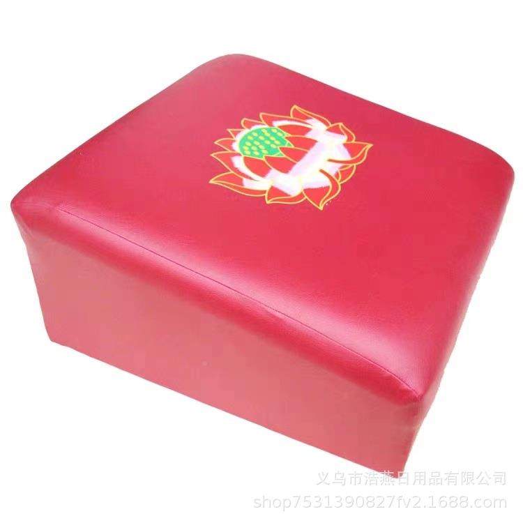 皮凳拜垫拜瑜莲禅花磕头打坐垫411椅子跪拜墩加厚实木海绵伽修蒲,家居饰品,装饰摆件,淘宝优惠券,粉丝福利购,淘宝优惠卷