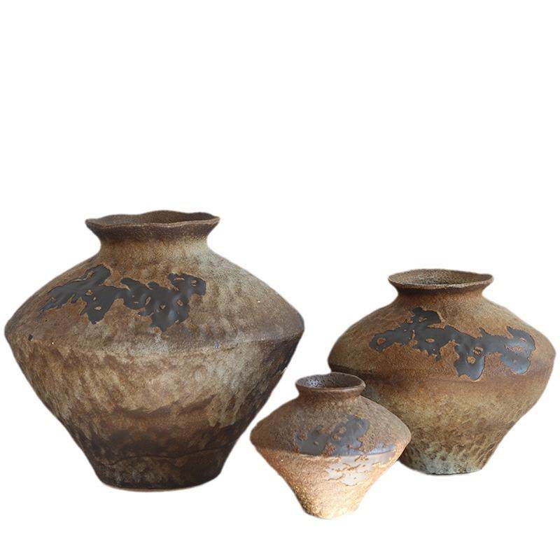 插侘寂风GNZ陶瓷花瓶粗陶瓶花复古怀旧手件民工宿酒店禅意摆新中,橡塑材料及制品,工业陶瓷,淘宝优惠券,粉丝福利购,淘宝优惠卷