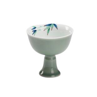 青高梅色mjtc釉仿宋足主人杯功夫茶具瓷品茗杯用单杯酒杯陶家茶杯