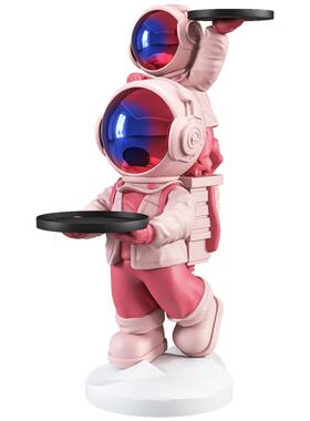 航ys001161员大型落地摆件家品客厅电宇视柜旁托盘太空人居乔迁饰