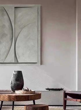 约立体UWK浮雕画物装置画别墅客厅玄关简墙挂高级感样实板间创意