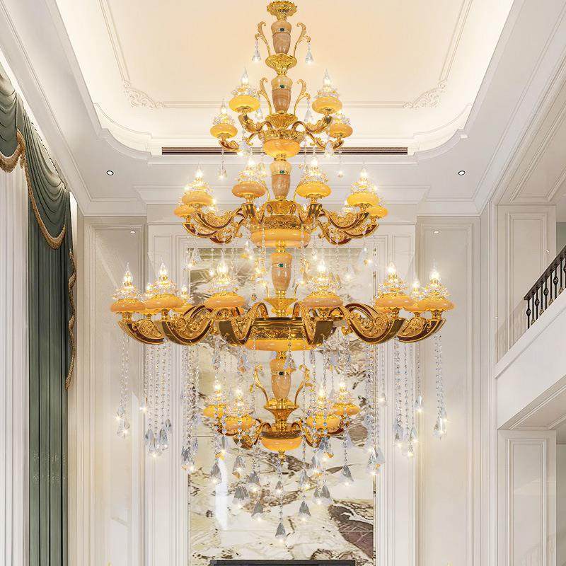欧式吊灯真石+24k锌合别金蜡烛客厅室卧餐厅玉家用墅酒店LED灯具,家装灯饰光源,户外壁灯,淘宝优惠券,粉丝福利购,淘宝优惠卷