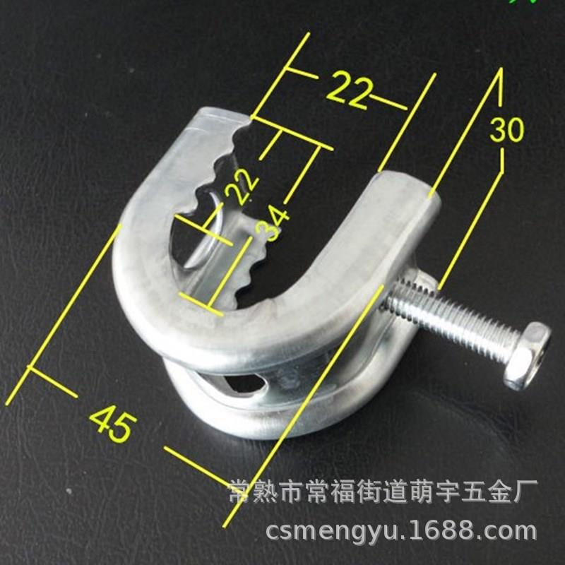 厂家直售镀锌虎扣夹管箍工字钢固定夹卡箍U型管卡扣C型虎牙量大优