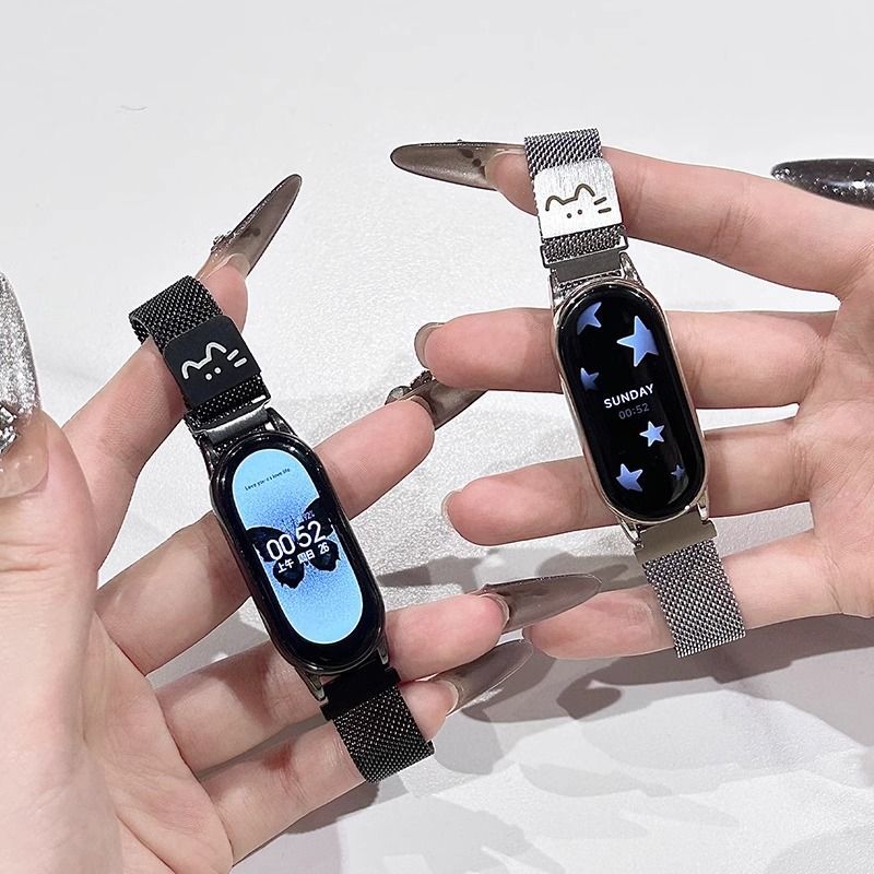 小米手环10表带快拆金属9/8/7通用NFC版轻奢高级米兰带高颜值男女