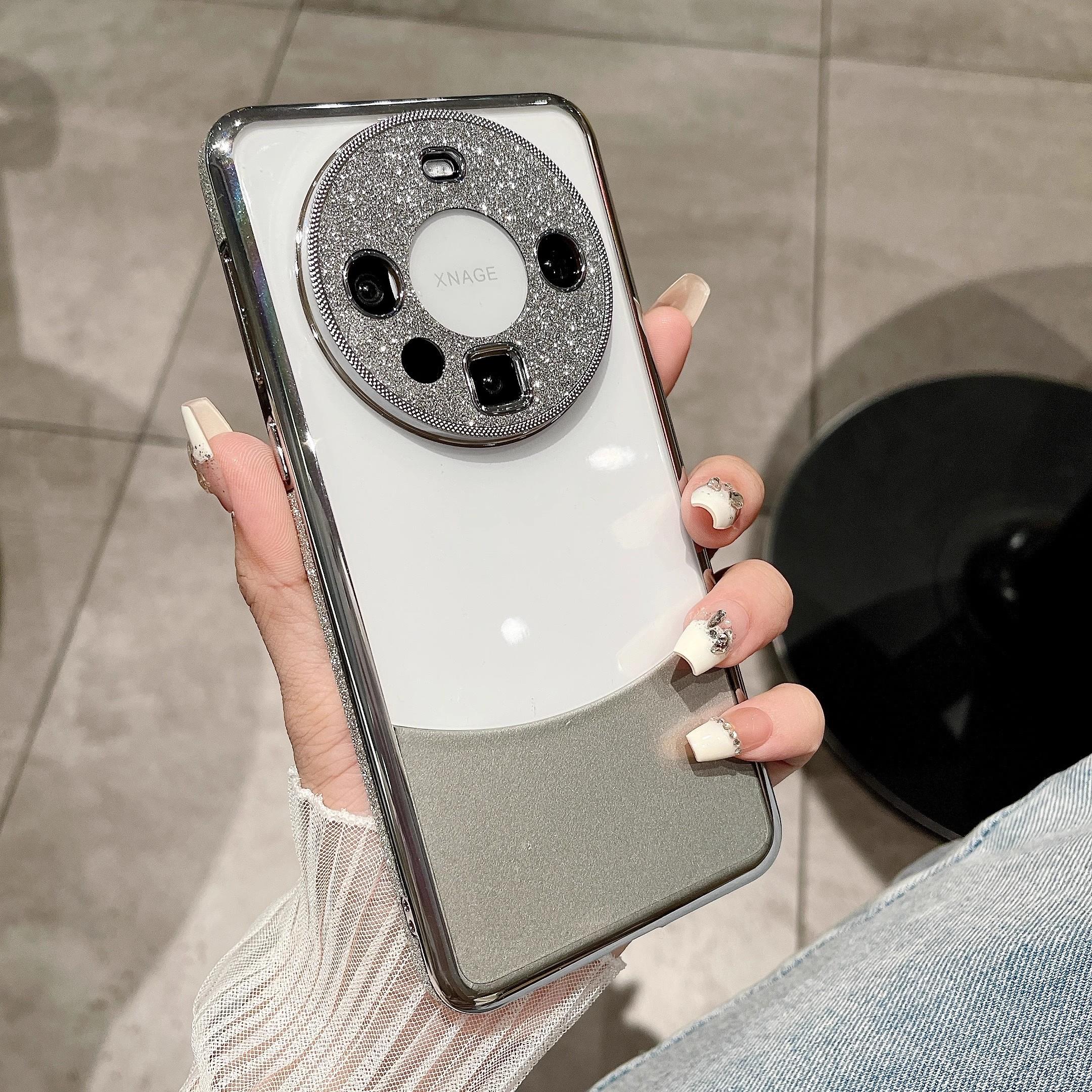 奢华高级感闪粉适用华为mate60pro手机壳mate60E透明硬壳mete60镜头全包mt60pro+超薄m60por防摔新款套女