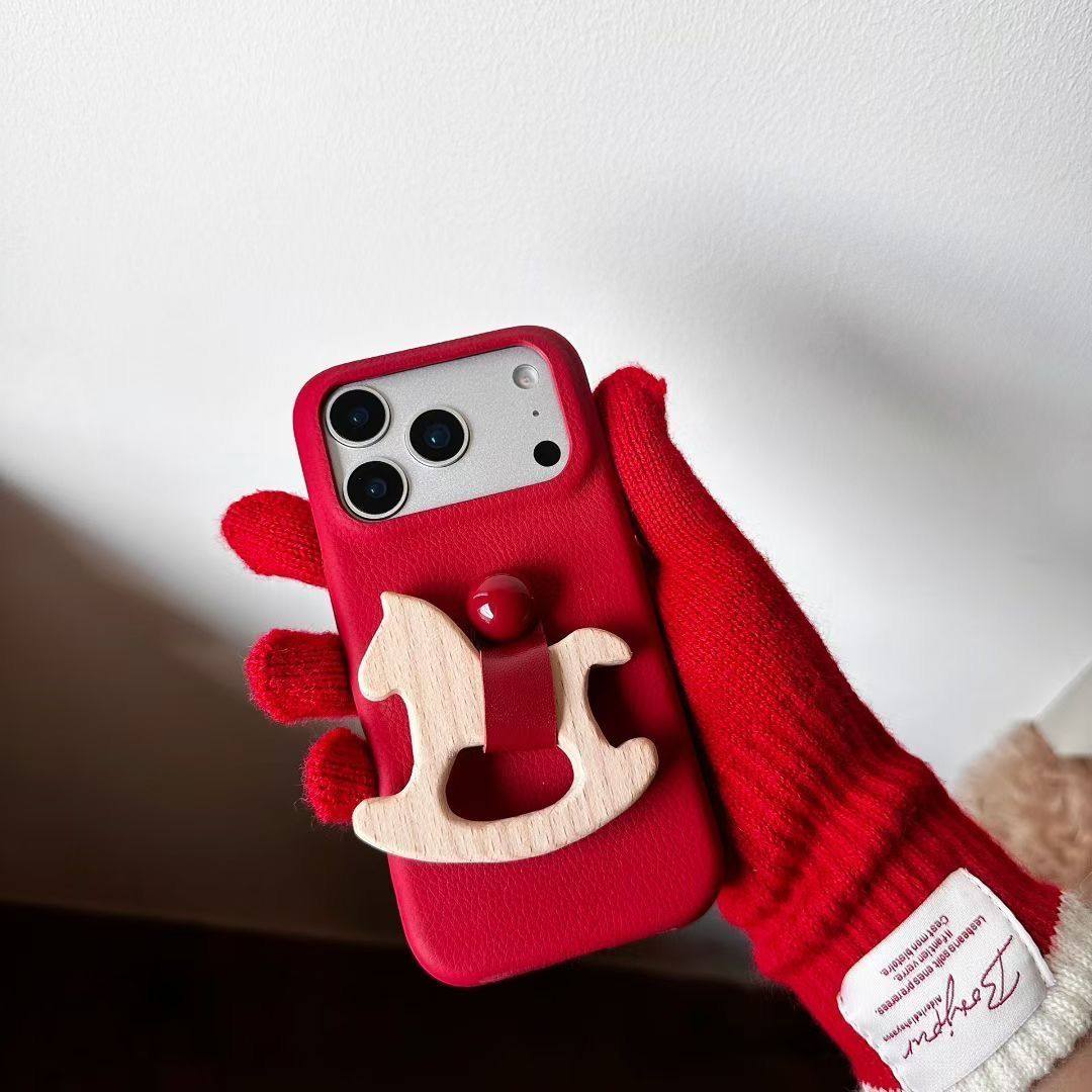 小众红色木马苹果16手机壳iPhone17promax/15高级14/13/12新年11,个性定制/设计服务/DIY,手机壳/保护套定制,淘宝优惠券,粉丝福利购,淘宝优惠卷
