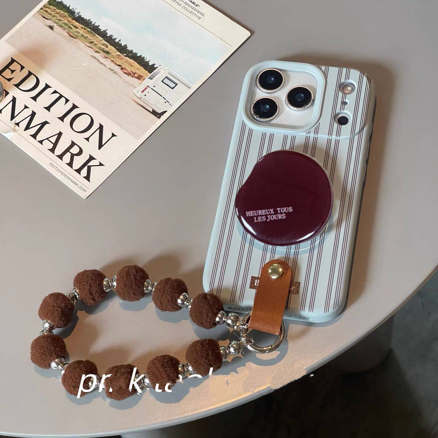 小众条纹支架苹果16手机壳iPhone17promax/15手链14/13/12软壳11,个性定制/设计服务/DIY,手机壳/保护套定制,淘宝优惠券,粉丝福利购,淘宝优惠卷