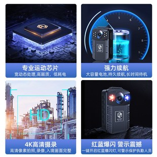 执法记录仪F88胸前佩戴t肩夹便携式 高清巡逻续航执勤现场工作器仪