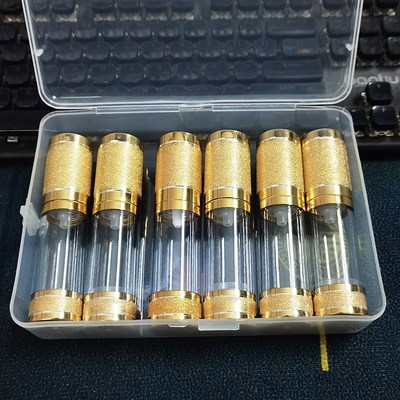 高级真空瓶盒装沙金补水细雾喷雾瓶旅行分装瓶粉底面W霜按压乳液