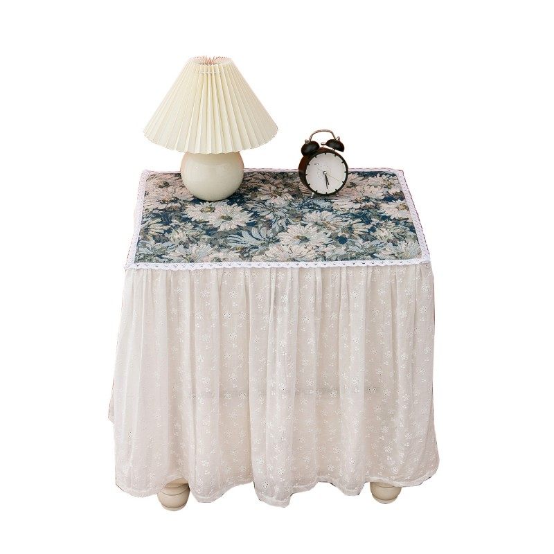 韩式棉麻保险柜罩床头柜盖巾防尘田园玫瑰花布艺洗衣.机全包花边,居家布艺,万能盖巾,淘宝优惠券,粉丝福利购,淘宝优惠卷