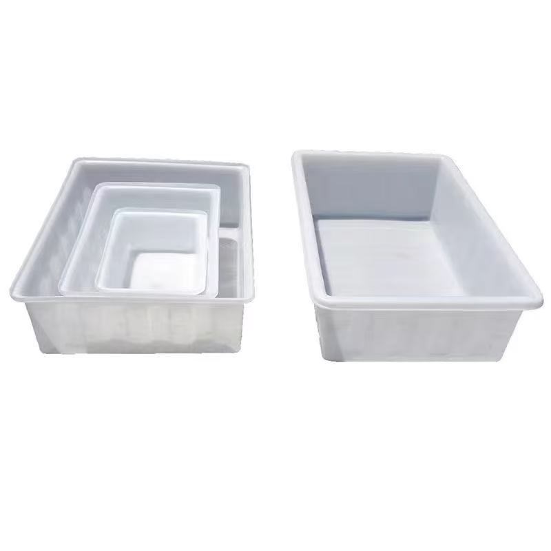 加厚塑料水箱家用养鱼箱养龟周转箱熟胶牛筋浅盆长方形.养殖储水