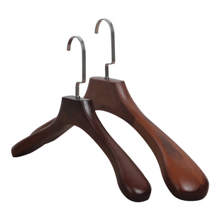 西装衣架a实木宽肩衣撑复古木衣架子防滑挂衣架男女大衣实木衣架