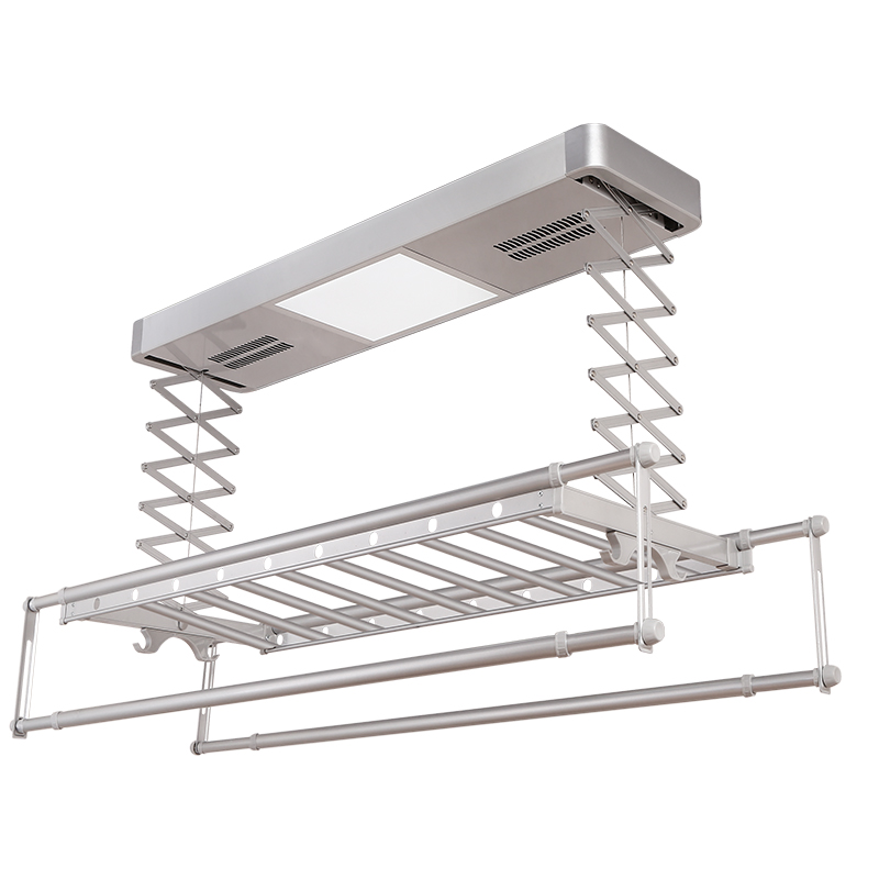 电动晾衣架智能h遥控自动升降家用阳台智能伸缩带灯晒衣架晾衣机